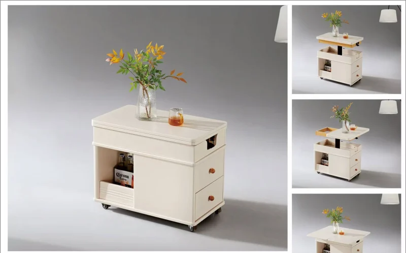 Cream Lift Top Coffee Table