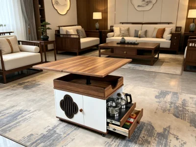Three-Finish Height Adjustable Coffee Table product image 2