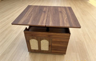 Walnut Height Adjustable Coffee Table product image 1